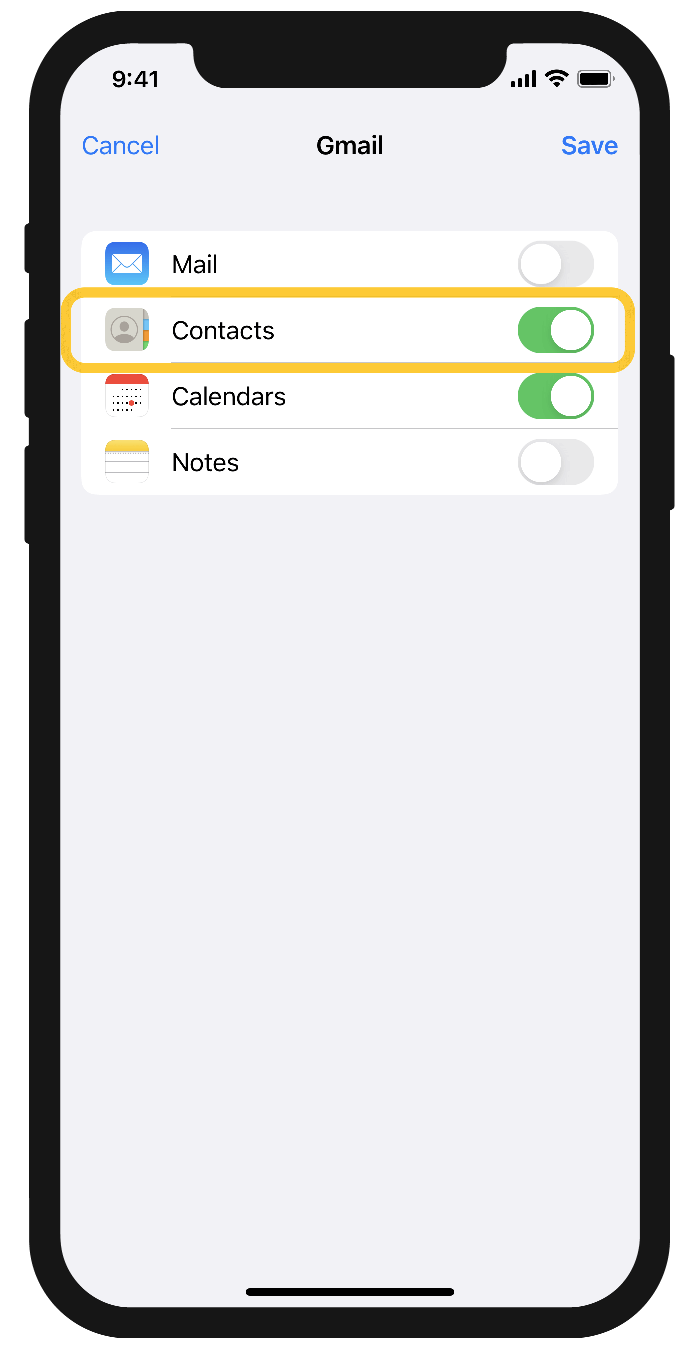 Sync Google Contacts with your iPhone® - Guidebooks with Google
