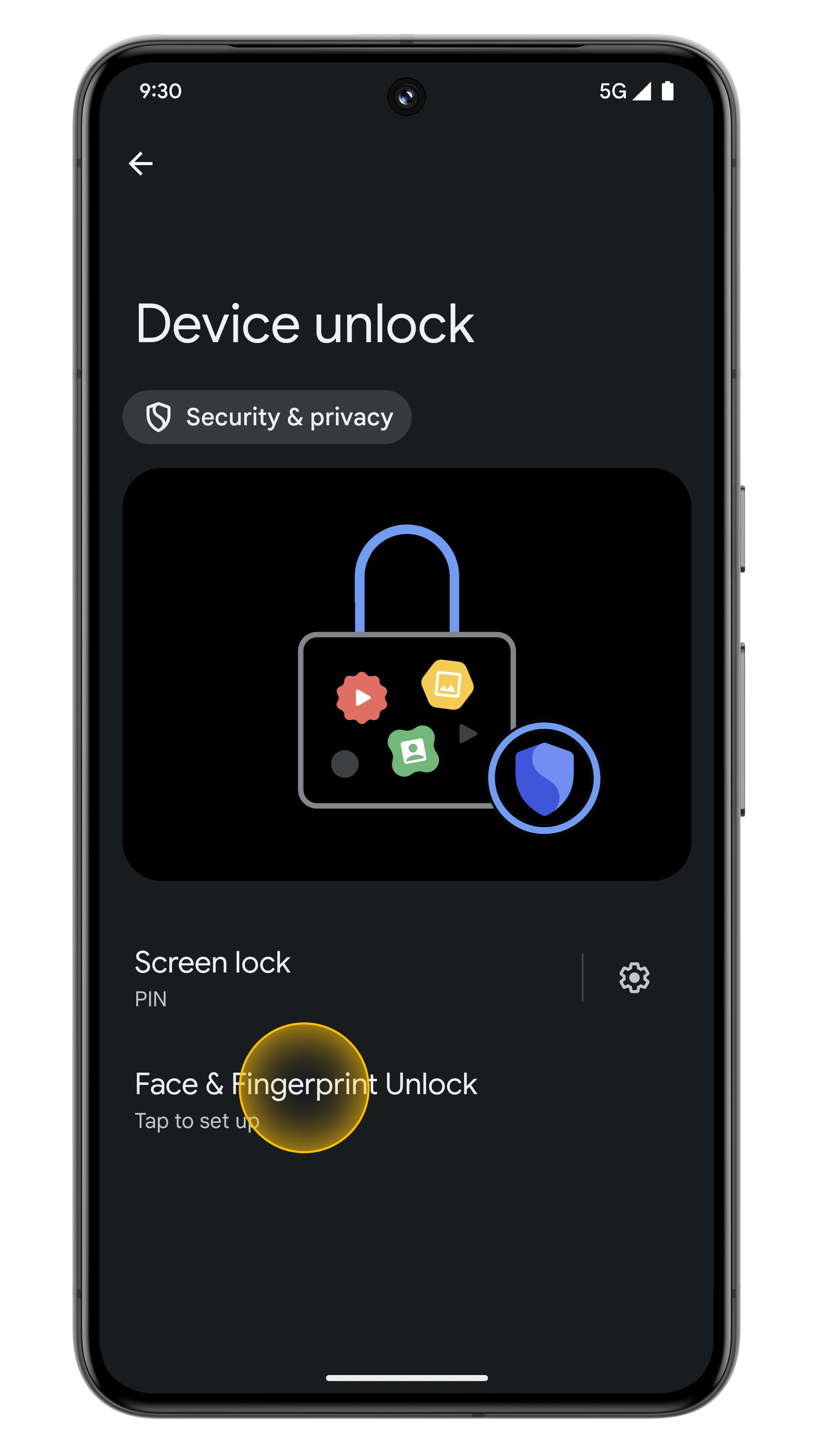 Set up Face Unlock on your Pixel - Guidebooks with Google