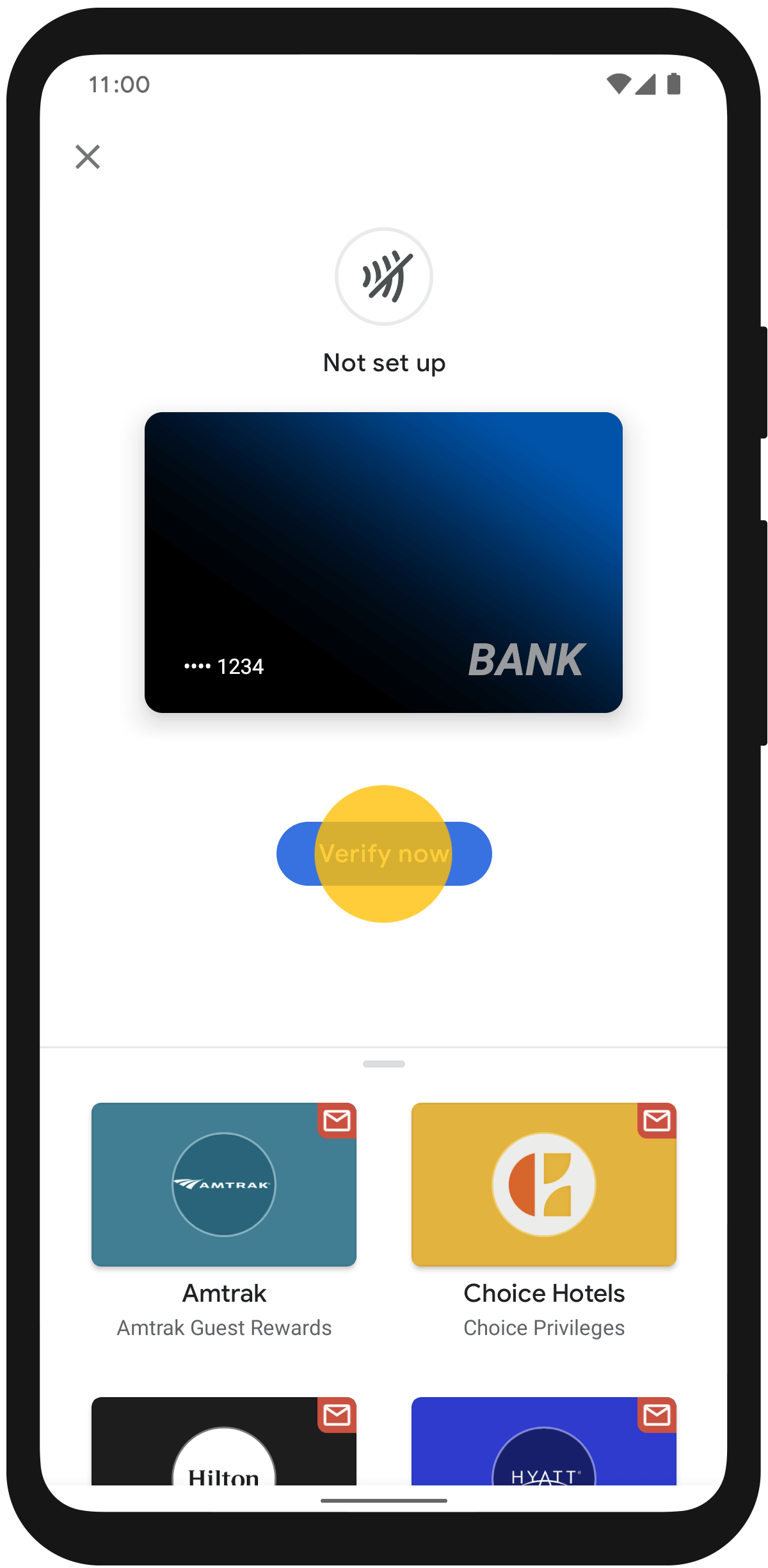 Verify Card for Contactless Payment - Guidebooks with Google