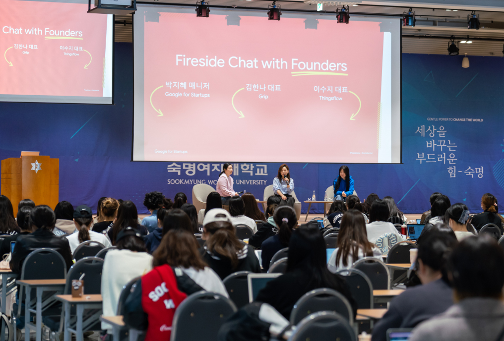 Three women addressing the other