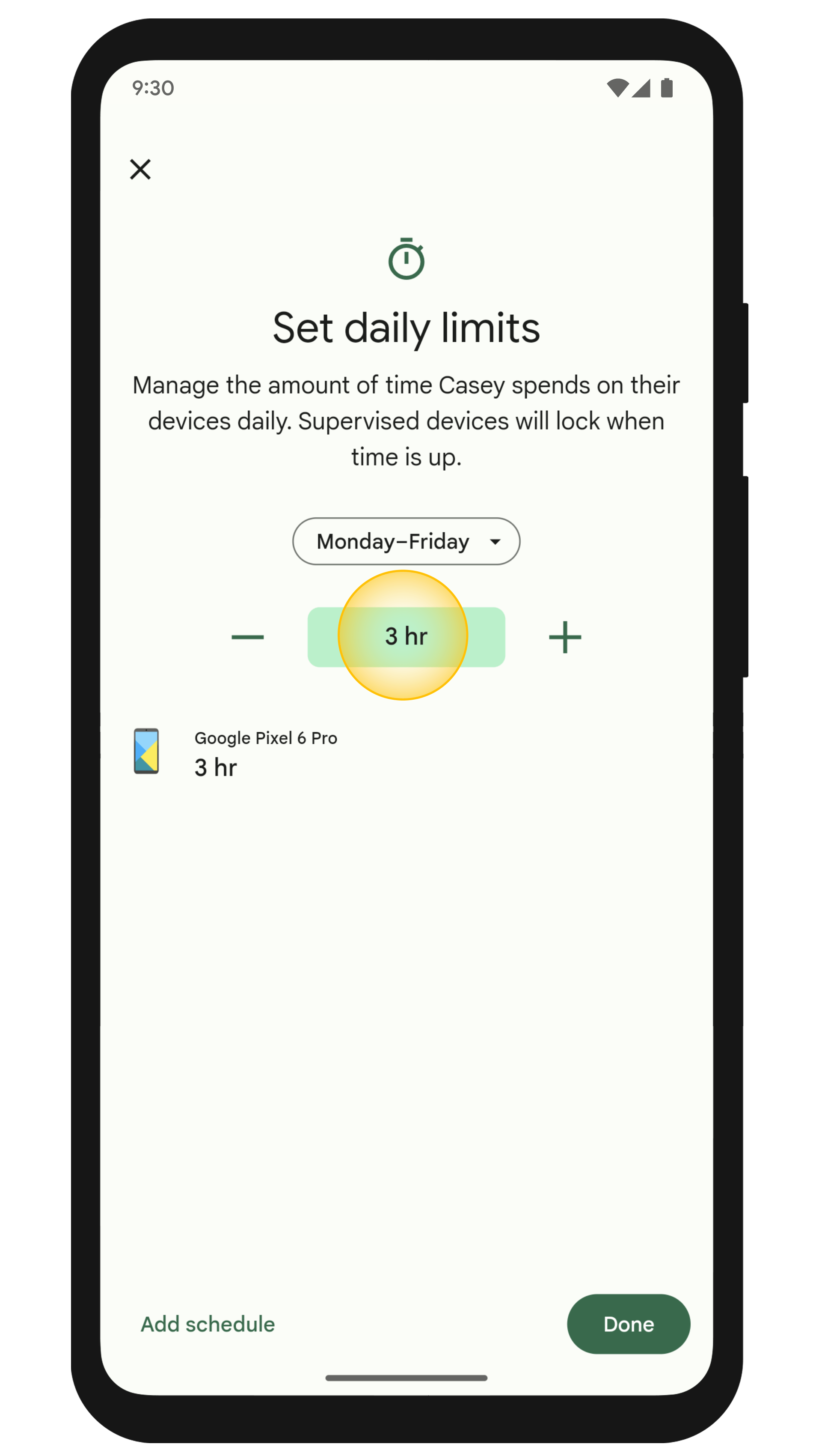 Set Screen Time Limit with Family Link - Guidebooks with Google